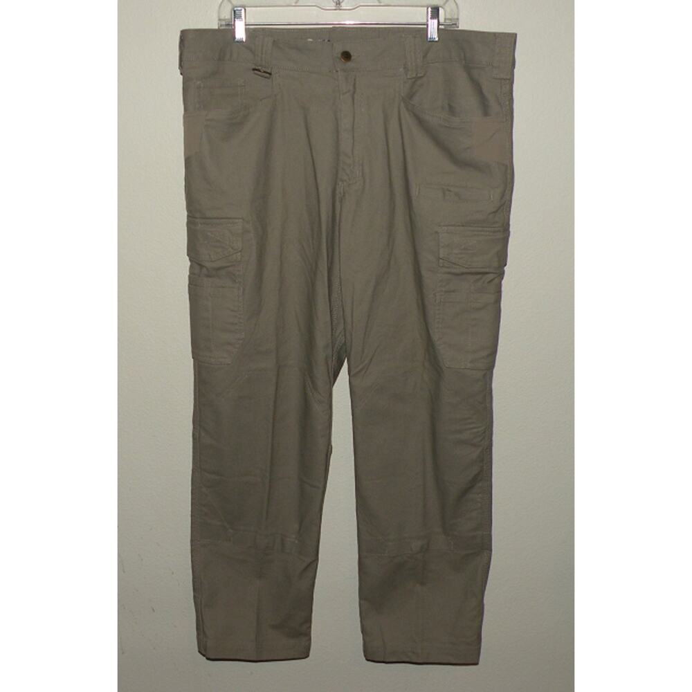 Noble Full Flexx Men's Hammer Drill Canvas Cargo Pants 40 (38) x 30 Gray Stretch